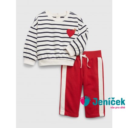 Baby pruhovaný set Barevná