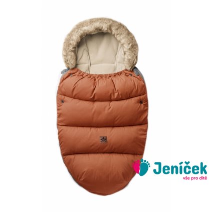 Dětský zimní fusak LUX 4 v 1 s kožešinkou, 110 x 50 cm, Baby Nellys - měděný