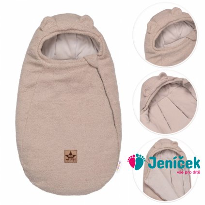 Teploučky fusak Beránek exclusiv, 85x50cm - béžový