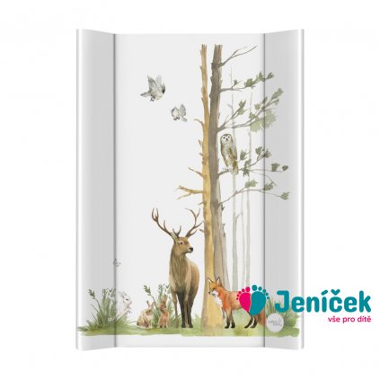 CEBA Podložka přebalovací 2-hranná s pevnou deskou (50x70) Basic Woodland