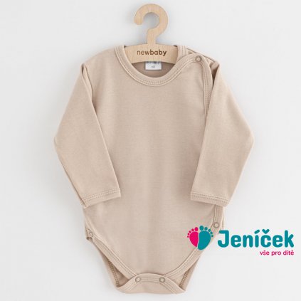 Kojenecké celorozepínací body New Baby Classic II světle béžové