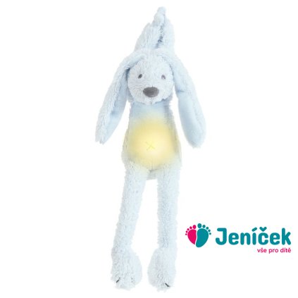 Happy Horse | hudební králíček Richie se světýlkem - modrý velikost: 34 cm