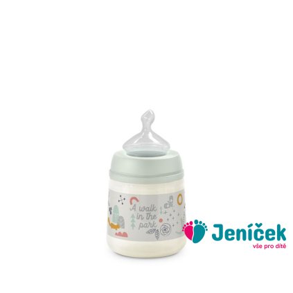 SUAVINEX | Kojenecká láhev Walk anatomická M silikon 150 ml - růžová
