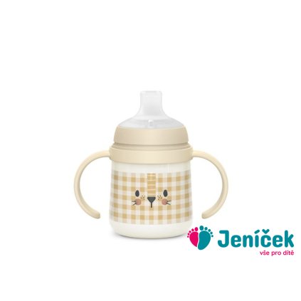 SUAVINEX | První láhev s oušky DEN&NOC 150 ml - růžový králík