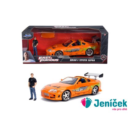 Rychle a zběsile auto 1995 Toyota Supra 1:24 + figurka Brian O’Conner