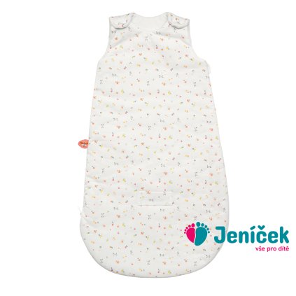 NATTOU Vak spací bavlněný TOG 2 květinky bílá 0-6 m, 70 cm Mila, Zoe & Lana