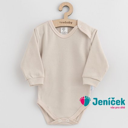Kojenecké bavlněné body New Baby Casually dressed béžová