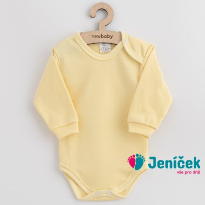 Kojenecké bavlněné body New Baby Casually dressed žlutá