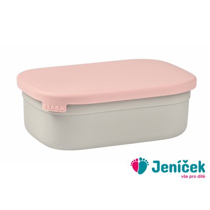 Svačinový box nerez Velvet Grey / Dusty Rose