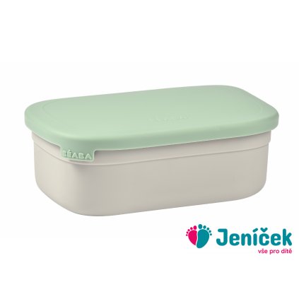 Svačinový box nerez Velvet Grey / Sage Green