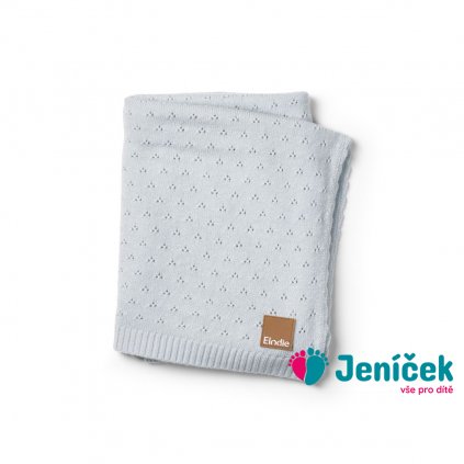 Pointelle Blanket Elodie Details - Bermuda Blue