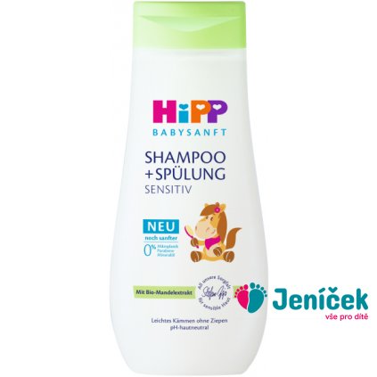 HiPP Babysanft Šampón dětský s kondicionérem Koník 200 ml v