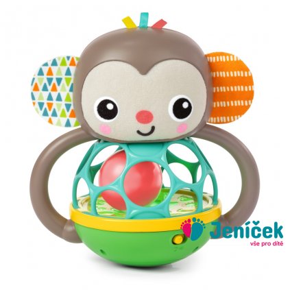 OBALL Hračka multisenzorická Grab & Giggle Monkey™ 6m+