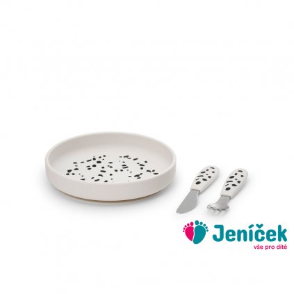 Silikonový jídelní set Elodie Details - Dalmatian Dots