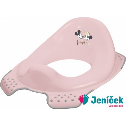 Keeeper Adaptér - treningové sedátko na WC - Minnie Mouse, pudrově růžové
