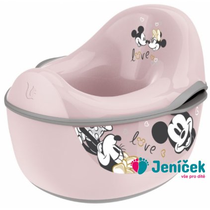 Keeeper Nočník Minnie Mouse 4 v 1 s protiskluzem - pudrově růžový