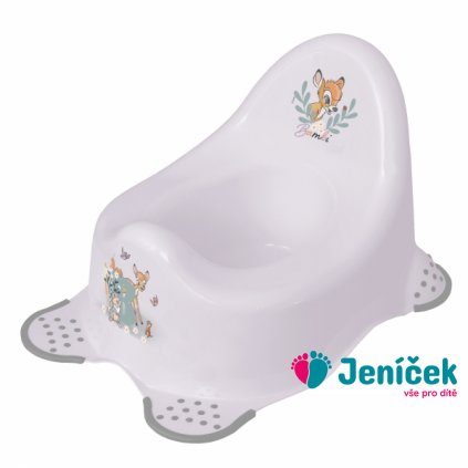 Nočník s protiskluzem Bambi Keeeper - bílý