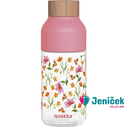 Plastová láhev Ice Pink Flowers 570 ml