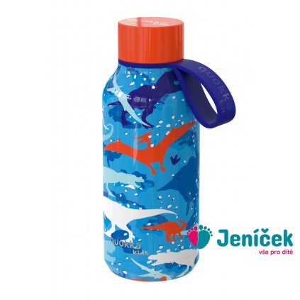 Nerezová termoláhev Solid Kids s poutkem Dinosaur 330 ml