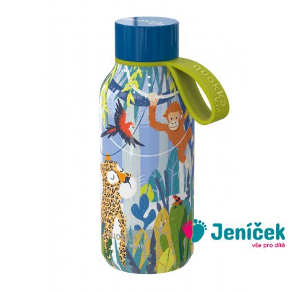 Nerezová termoláhev Solid Kids s poutkem Jungle 330 ml