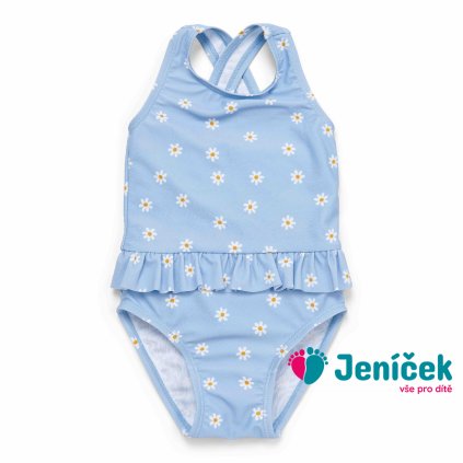 Plavky bez rukávů Daisies Blue vel. 98/104