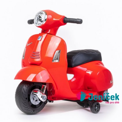 Dětská elektrická motorka Baby Mix Vespa červená