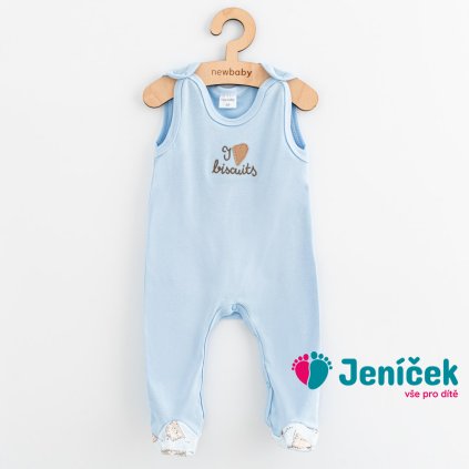 Kojenecké bavlněné dupačky New Baby Biscuits modrá