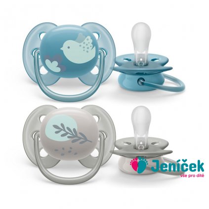 Šidítko Avent Ultrasoft Premium zvířátka 6-18 m 2ks kluk