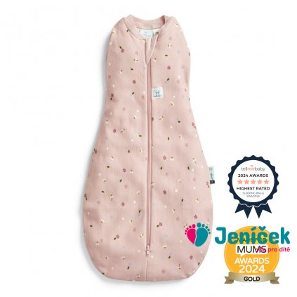 ERGOPOUCH Zavinovačka a pytel na spaní 2v1 Cocoon Daisies 6-12 m, 8-10 kg, 0,2 tog