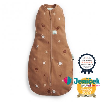 ERGOPOUCH Zavinovačka a pytel na spaní 2v1 Cocoon Sunny 0-3 m, 3-6 kg, 0,2 tog