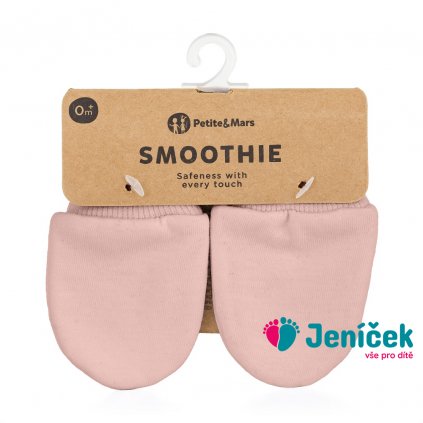 PETITE&MARS Rukavičky kojenecké Smoothie Delicate Pink
