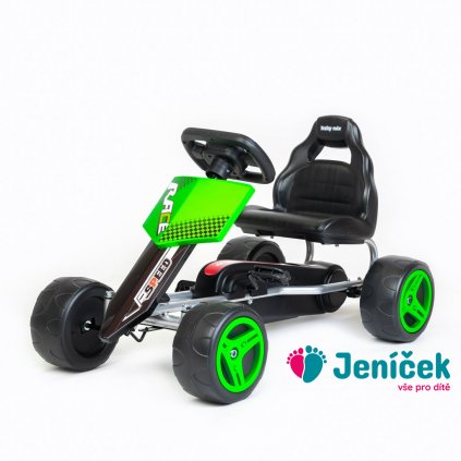 Dětská šlapací motokára Go-kart Baby Mix Speedy zelená