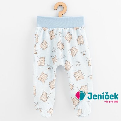 Kojenecké bavlněné polodupačky New Baby Biscuits modrá