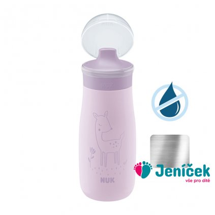 Dětská láhev NUK Mini-Me Sip nerez 300 ml purple