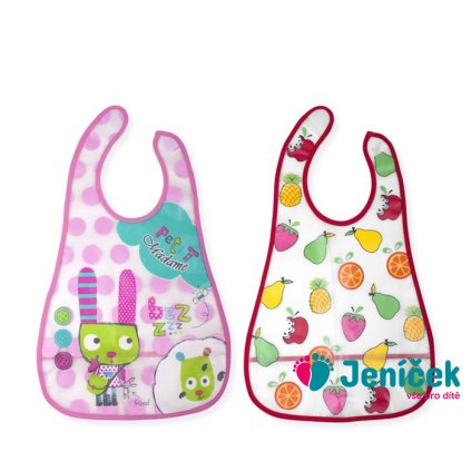 INTERBABY | Bryndák omyvatelný 2 ks VELKRO 42x44 cm - MADAME