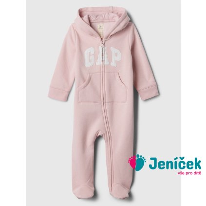 Baby overal s logem Růžová