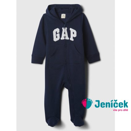 Baby overal s logem Tmavě modrá