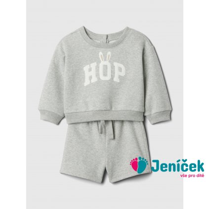 Baby tepláková souprava Unisex Šedá