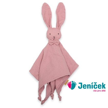 Mušelínový usínáček New Baby Rabbit pink