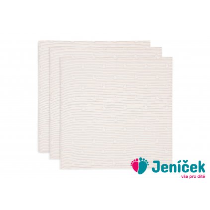 Pleny 3 ks 70x70 cm Miffy Stripe Biscuit