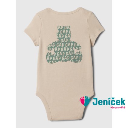 Baby body s medvídkem Béžová