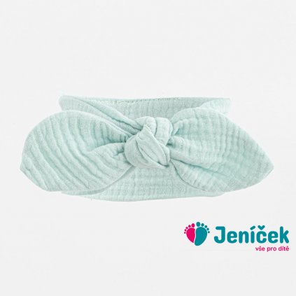 Kojenecká mušelínová čelenka New Baby Feeling šalvějová