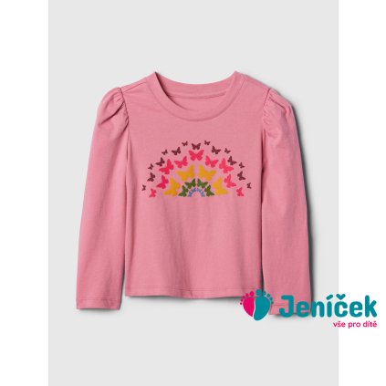 Baby bavlněné tričko Růžová