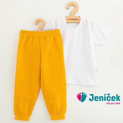 Dětská bavlněná souprava tričko a kalhoty New Baby Kindergarten toffe