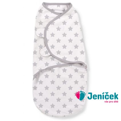 INGENUITY SUMMER Zavinovačka SwaddleMe™ Original Swaddle Grey star