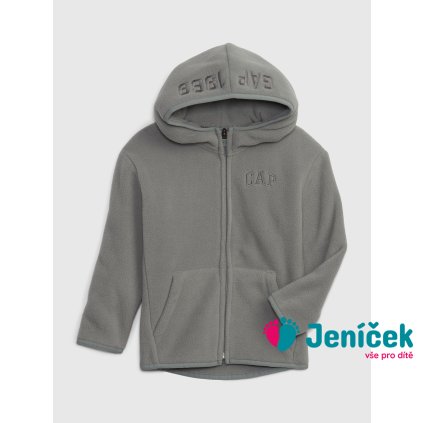 Baby fleece mikina Šedá