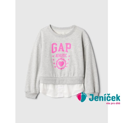 Baby mikina Gap Athletic Šedá