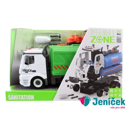 Popelářské šroubovací auto na baterie setrvačník