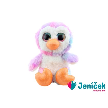 Plyš sova barevná 20 cm