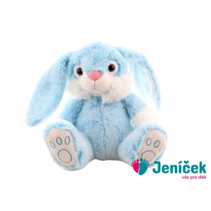 Plyš králík modrý 23 cm